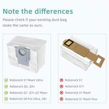 Dust Bag Replacement For S8+ / S8 Pro Ultra / S7 MaxV Ultra / S7 Pro Ultra / Q7+ / Q7 Max+ / Q5+ Vacuum Self-Empty Dock,With Small Brush - View 4