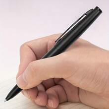 1 High-End Metal Pen, Luxurious, High-Quality, Elegant, Strong Sense Of Weight, Smooth Writing, Suitable For Offices, Holiday Gifts - Black - View 4