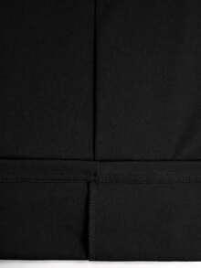 Bộ 3 món: Áo khoác màu trơn thường ngày + Áo thun cổ tròn không tay + Quần ống đứng cạp chun, chất liệu mềm mại, co giãn, dáng rộng thoải mái, thích hợp cho mùa xuân/thu/đông. - Hồng nhạt + đen - Xem 8