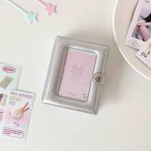 1pc PVC 11*8.9cm 20 Inner Pages Minimalist High-Quality Cute Mini Ins-Style Photo Album - 3-Inch Instant Film Album, Suitable For Photo/Card Collection, Portable & Stylish,Card Holder - 1 Set - View 7