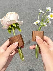 1 miếng dán tủ lạnh từ tính hình ống nghiệm bằng gỗ bán chạy nhất của Xisheng, trang trí cây xanh thủy canh sáng tạo. Trang trí tủ lạnh nhà bếp, phụ kiện bàn làm việc văn phòng, treo tường phòng, lực hút nam châm mạnh, bình hoa giả, trang trí nhà cửa. Ý tưởng quà tặng, miếng dán từ tính phong cách INS đang thịnh hành, có thể giữ hoa tươi/khô, miếng dán bình hoa từ tính, trang trí góc cây, miếng dán từ tính sáng tạo, cây mini từ tính, miếng dán nghệ thuật treo tường, thêm nét sinh động cho không gian sống. - Nam châm tủ lạnh hình hoa sáng tạo - Xem 8