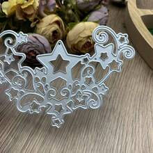 Star Shaped Cutting Mold, Template, Metal Mold, Embossing Tool, Suitable For Card Making, Albums, Scrapbooking, DIY, Etching Molds And Other Handicraft Creation - Silver-white - View 5