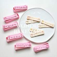 DIY Biscuit Cookie Plunger Cutters Rectangular Mold Cartoon Animal Cookie Mold Chestnut Steamed Biscuits Dessert Baking Tools - Pink - View 5