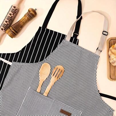 1/2pcs Adult Extra Long Apron Set - Adjustable Tie And Deep Pockets, Unisex Waist Apron Suitable For Cooking, Baking, Bartending, Housework, Great Gift For Dad, Mom, Chefs