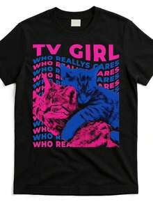 Camiseta de manga corta más novedosa de 2026& Skzoo Graphic T-Shirt | Ropa Kpop de Corea, Camiseta de Cuello Redondo Suave para Niños, Ropa Y2k para Adolescentes, Niñas, Ropa para Niñas de 10 a 12 Años, Camiseta para Niñas y Niños 2026, Camiseta Estilo Tv Girl Album Frenchs Exit Who Really Cares Cat Tv Girl, Mismo Estilo para Hombres y Mujeres, Camiseta Estampada de Manga Corta de Verano 2026, Algodón Puro 220G, Camisetas para Niños, Camisetas para Niñas, Regalos para Niñas, Ropa para Adolescentes, Ropa para Niños, Regalos para Niños Adolescentes, Camisetas de Estilo Fresco y Femenino, Tops para Niñas, Camisetas para Niñas, Ropa para Niñas, Ropa para Niños, Regalos de Año Nuevo para Niños, Tela Ligeramente Elástica, Camiseta Casual de Cuello Redondo para Uso en Todas las Temporadas, Lavable a Máquina, Atuendo para - Negro - Ver 2