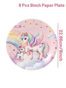 40 pezzi Set di stoviglie per festa a tema unicorno, stoviglie monouso, contenitori per alimenti monouso, piatti monouso, tovaglioli, bicchieri monouso, forniture per feste di compleanno, decorazioni per feste di compleanno, decorazioni per la casa, decorazioni per la cucina, decorazioni per la tavola, decorazioni per feste di compleanno, decorazioni per matrimoni, decorazioni per festa di nascità, decorazioni per addii al nubilato, decorazioni per rivelazione del sesso - unicorno - Visualizzare 12