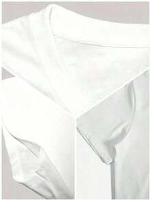 Art Is Everywhere Graphic-Shirt - Soft, Breathable Crew Neck Tee, Lightweight & Comfortable Casual Summer Wear, Black Letter Print On White Background, Artistic Fashion Statement-Everyday Casual Cotton-Shirt,Cotton Graphic-Ghirt,Alphabet Print Unisex-ShirtMinimalist Style Sweatshirt Spring Top Spring Top - 白色 - 查看 3