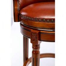 Barstools - Brown + Genuine Leather + 29.5IN - View 9