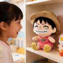 ONE PIECE 3款正版海贼王毛绒公仔玩具，可爱挂件，萌系动漫人物毛绒玩具，儿童礼物收藏，尺寸14-26厘米/5.51-10.24英寸 - 彩色 - 查看 4