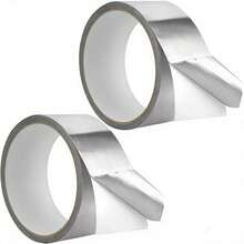 Heavy Duty High Temperature Silver Aluminum Foil Tape For HVAC Duct Systems, Dryer Vents, Automotive Exhaust Repair, Furnace Pipe Wrapping, Metal Bonding, Insulation, EMI Shielding, DIY Crafts - 1PC[Long:393.7in/Wide:1.18IN] - View 4