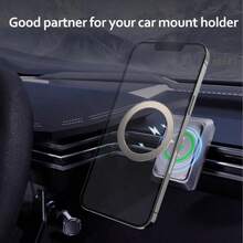 1pc Universal Magnetic Phone Holder - Supports Wireless Charging, Upgraded Built-In Magnet, Compatible With Phone Cases, Wireless Charging, Car Mount, Universal Adapter - Multicolor - View 6