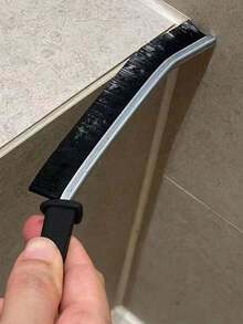 缝隙清洁刷，浴室瓷砖缝隙清洁刷，手持长柄清洁工具，家用厨房缝隙、窗户、门轨、瓷砖缝隙清洁刷 - 黑色 - 查看 1