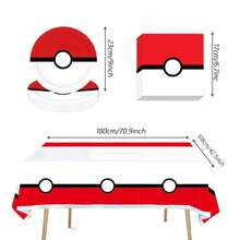 40/41pcs Themed Birthday Party Supplies, Including 20 Plates, 20 Napkins, 1 Tablecloth, Suitable For Birthday Party Decoration, Disposable Birthday Party Tableware - As Shown In the Figure - View 3
