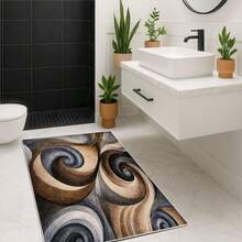 Abstract Spiral Design Washable Rugs Area Rugs For Living Room Doormat Bathmat Room Decoration Rugs For Bedroom Large Carpets Ultra Soft Dining Room Rug Low Pile Rug For Home Office Decor Kitchen Rugs For Entryway Bathroom - A - View 4