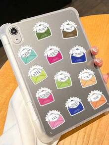 50pcs Daily Dose Of Happiness Sticker Aesthetic Cartoon Letter Decals For Kids Waterbottle Laptop Luggage Scrapbook Stationery Phone Fridge Waterproof Diy Decoration Sticker - 多色 - 查看 7