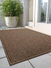 1 件防滑门垫，简约棕色聚丙烯地毯，适用于浴室、厨房、户外、室内、走廊、卧室、客厅，可机洗，易于清洁，底部防滑，适用于卧室、浴室、房间、户外装饰 - 彩色 - 查看 5