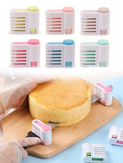 2pcs Cake Slicer,Stratification Auxiliary,Bread Slice,Toast Cut,Adjustable 5 Layers Leveler Slicer,DIY Cake Slicer,Divider,Bread Cutter,Baking Tool,Kitchen Fixator Tool,Cake Or Toast Slices With Cake Slicer,Suitable For Daily Use,Kitchen,Baking,Cake Shops,Bakeries,And Party Gatherings,It Can Be Given To Parents,Mothers,Wives,Friends,Pastry Chefs,Neighbors,And Baking Enthusiasts.It Is Also A Choice For Mother's Day Gifts,Family Gifts, Birthday Gifts,Christmas Gifts,And New Year Gifts