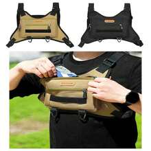 Multifunctional Cycling Sports Protective Vest, Adjustable Chest Backpack, Adjustable Rider Chest And Back Protection Chest Bag, Phone, Keys, Gloves, Glasses And Other Items Storage Pouch - A - View 12