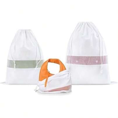 Handbag Dust Cover | Odor-Resistant Velvet Handbag Storage Cover | Dust-Proof Handbag Wallet Shoes Storage Bag | Drawstring Travel Storage Bag