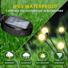1 pezzo Luce da giardino a forma di lucciola alimentata a energia solare - Luce sferica a LED per segnalare il percorso per cortile, patio, decorazione da giardino, feste, atmosfera festiva, illuminazione paesaggistica esterna - Luce solare da terra Firefly - Visualizzare 8