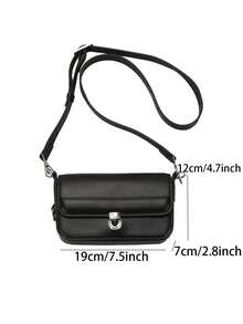 Unisex Minimalist Square Crossbody Bag, Ins Style Commuter Shoulder Bag, Suitable For Father's Day, Valentine's Day, Back To School Gifts - Multicolor - View 3