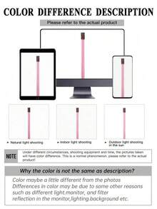 Hair Tinsel Kit Glitter Hair Tinsel Clip In Sparkling Shiny Fairy Hair Tinsel Hair Extensions For Halloween Christmas Party 22 Inch Pink 6PCS/PACK - 粉色 - 查看 9