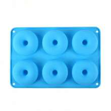 1pc 6-Hole Silicone Donut Mold, Circular Donut Baking Tray,Non Stick Mold,Easy To Demold,Used For Making Homemade Donuts,Cakes,Bread, Cookies, Chocolate And Other Desserts, Suitable For Dessert Shops, Families, Birthday Parties, Kitchen Baking Tools - Multicolor - View 14