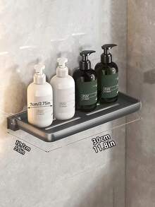 90 Degree Foldable Aluminum RV Wall Mount Rack - Space-Saving Storage Shelf For Campers And RVs, Bathroom Organizer, Durable Metal Holder For Phones, Keys And Accessories, Easy Installation, RV Accessories - Multicolor - View 9