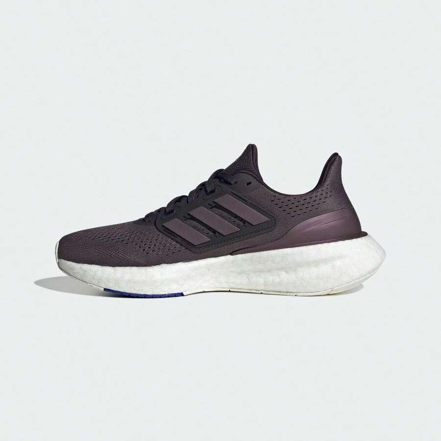 Adidas 女士透气轻便低帮休闲跑步鞋 IF1541，春夏款 - 暗紫色 - 查看 1