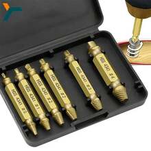 Damaged Screw Extractor Set, HSS Drill Bit, Stripped Broken Remover, Small, Easy And Fast Extraction Kit, DAAI Easy Demolition Power Tools - Sliver - View 2