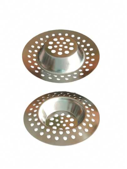 Multi Style Sink Filter, Equipped With Upgraded Double-Layer Safety, Anti Clogging Drainage Basket, 304 Stainless Steel Sink Drainage Protector, Compatible With Standard Kitchen Sinks - Very Suitable For Residential And Commercial Kitchens, Anti Clogging, Polished Treatment, Durable, Filter Basket, Household Essentials