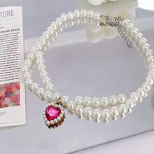 Dây chuyền pha lê thanh lịch cho thú cưng, dây chuyền lấp lánh dễ thương mới cho mèo và chó nhỏ, phụ kiện thú cưng cho ngày lễ hoặc sự kiện. - Nhiều màu - Xem 7