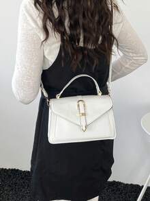 2026新款夏季时尚单肩包，斜挎包，百搭小方包 - 白色 - 查看 9