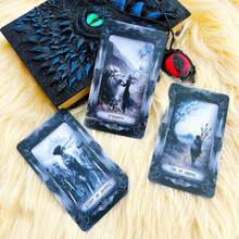 78-Card Tarot Deck Set, Dark Fantasy Style, Includes Guidebook, Suitable For Beginners To Advanced Players, Divination Tool, Card Game - Multicolor - View 6