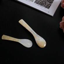 Natural Conch Shell Ice Cream Coffee Spoon Caviar Spoon Seashells Stirring Spoons Teaspoon Kitchen Tool - View 9