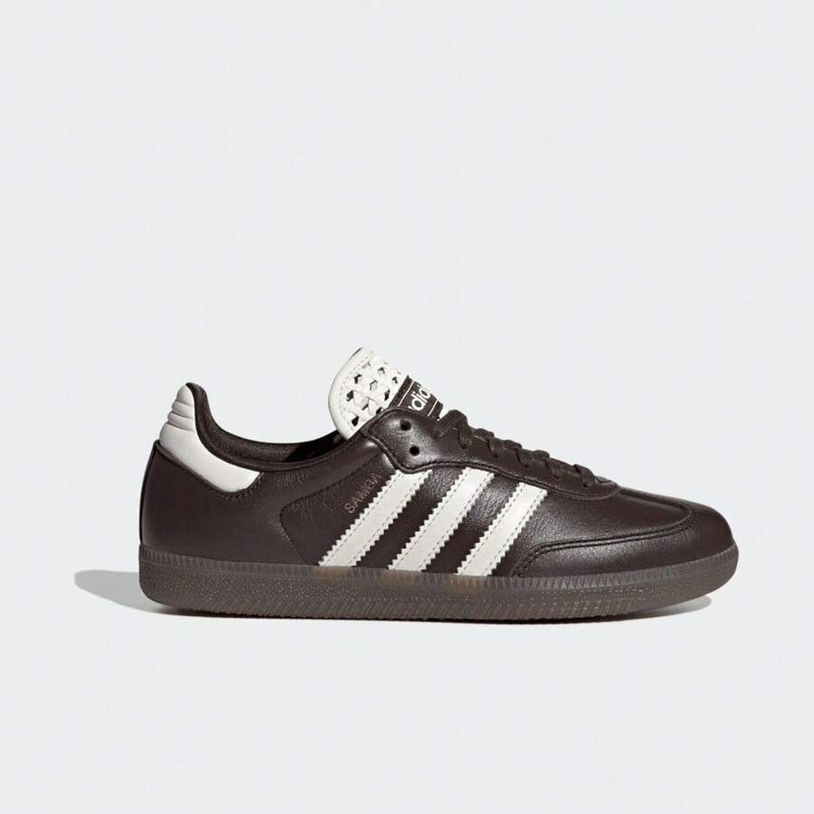 Adidas Originals SAMBA OG W 男女通用休闲低帮运动鞋 IH3982 - 黑與白 - 查看 1