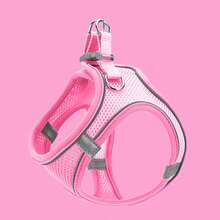 1pc Pet Harness Leash Set, Vest Style Pet Chest Strap Leash For Cats & Dogs - Multicolor - View 9