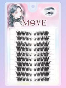 80pcs (8-15mm) Fox Fur D-Curl Fluffy Mink Lashes Extension Kit, Natural & Soft, For Longer Lashes. Lash Clusters, False Lashes, Individual Lashes, Eyelash Extensions - View 5