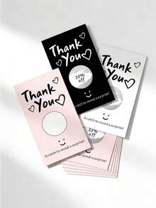 50pcs Blank Scratch-Off Cards, DIY Gift Certificates And Coupon Cards Suitable For Hair Salons, Nail Spas And Small Businesses, Perfect For Holidays, Birthdays, Anniversaries And Party Games - Scratch Card - View 3