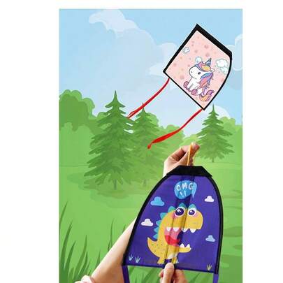 New Elastic Thumb Launcher Toy, Handheld Gliding Rubber Band Powered Flying Kite