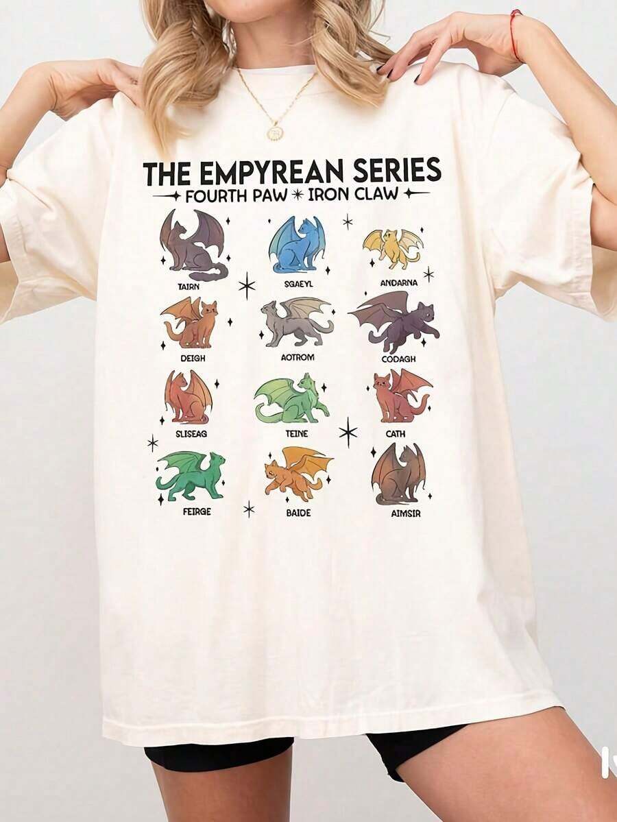 La Serie Empyrean, Camiseta Divertida Fourth Wing, Sy Bookish, Regalo para Amantes de los Libros, Ratón de Biblioteca, Fourth Wing, Diseño Bookish War, Camiseta N Flame220G de Peso Pesado para Hombres y Mujeres – Confeccionada con Tela Gruesa y Transpirable para Comodidad y Durabilidad Duraderas. Perfecto para el trabajo, el gimnasio, los viajes, salidas informales, deportes al aire  para usar en capas en todas las estaciones. Ideal para la escuela, la moda urbana o simplemente para relajarse en casa – la elección perfecta para chicas universitarias que buscan una camiseta blanca con estilo. - Negro - Ver 1