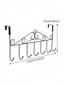 1个免钻孔壁挂式挂钩，神奇墙面挂钩，强力粘钩，适用于悬挂衣物和帽子 - 多色 - 查看 3