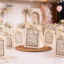10pcs/Pack Wedding Party Gift Candy Box, High-End Paper Box, Souvenir, Birthday Party, Suitable For Various Festivals And Anniversaries - View 6
