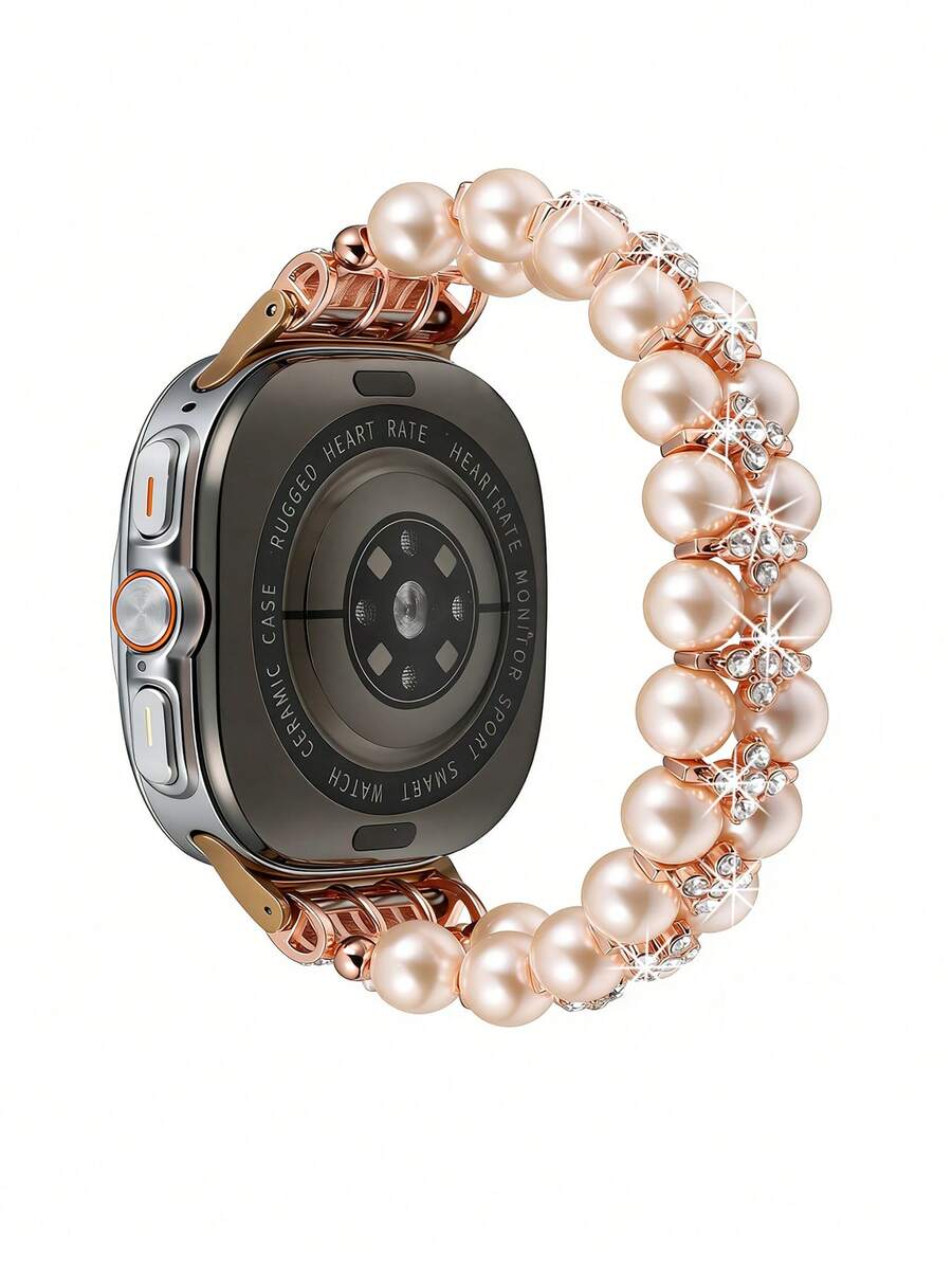 适用于 Galaxy Watch 8 的单件手链套装。女士配饰：闪耀钻石金属优雅手链，适配 Galaxy Watch 8 40mm 和 44mm 表壳。适用于 Galaxy Watch 8 表带。适合 5.5 至 6.3 英寸腕围。男女皆宜的运动手表佩戴。