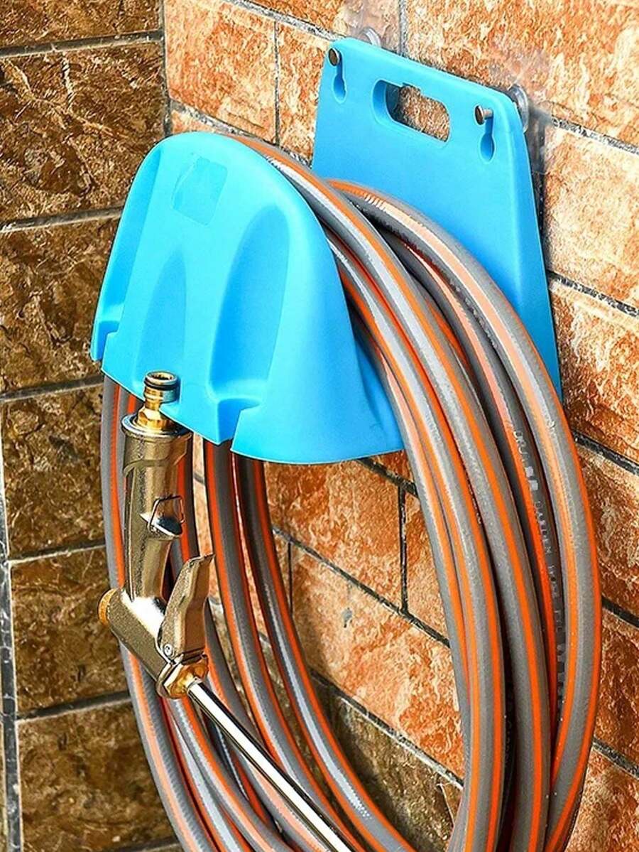 1pc Garden Hose Holder, Wall-Mounted Hose Rack, Multi-Function Hose Reel Bracket, Suitable For Lawn, Yard, Garden Irrigation Accessories - Multicolor - View 1