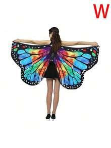 Costume da Ognissanti a mantella a farfalla - Sciarpa/scialle a farfalla in seta morbida, accessorio per spettacoli e cosplay, disponibile in più colori, accessorio per feste e articolo essenziale per le vacanze, regalo perfetto per amiche - Multicolore - Visualizzare 20