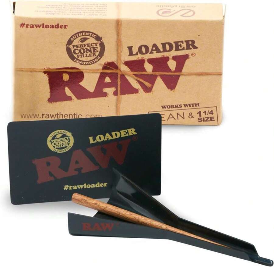 RAW Cone Loader For 1 1_4 Size &Amp; Lean Size Pre Rolled Cones - Easily Fill Up Your RAW Pre Rolled Cones &Amp; Rolling Papers No Expertise Required - 白色 - 查看 1