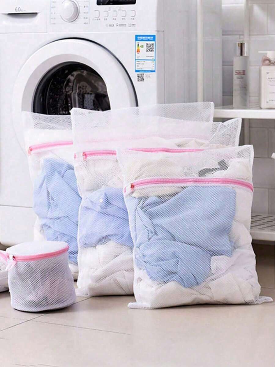 1/3pcs Dedicated Underwear Laundry Wash Bag, Machine Washable Anti-Deformation Anti-Tangle, Clothing Sorting Storage Mesh Bag, Bra & Underwear Dedicated Wash Protection Bag, Home Machine Wash Cleaning Storage Bag - Clear - View 1