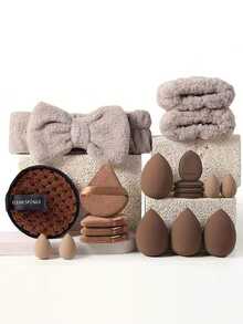 20pcs/33pcs Makeup Brush Set, Anti-Smudge And Easy To Apply Powder Evenly, Include Cleansing Band, Convenient For Travel And Carry - Multicolor - View 3