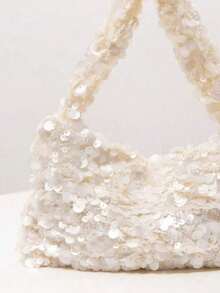 Sequined Handbag, Sparkly And Stylish, A Versatile Women's Handbag Suitable For Parties, Dinners, Dates, Etc. - Beige - View 5